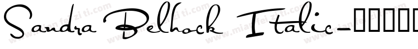 Sandra Belhock Italic字体转换
